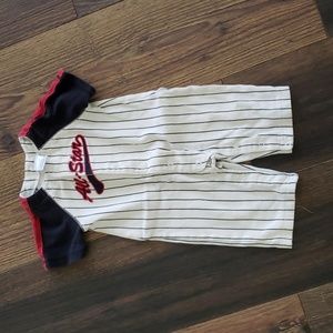 Unknown brand, 0-3 months, All Star outfit, white & red